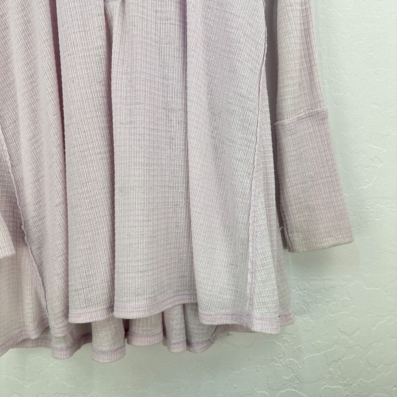 We The Free Citrine Thermal Top Womens Small Purple Long Sleeve V-Neck Tunic - Picture 7 of 15